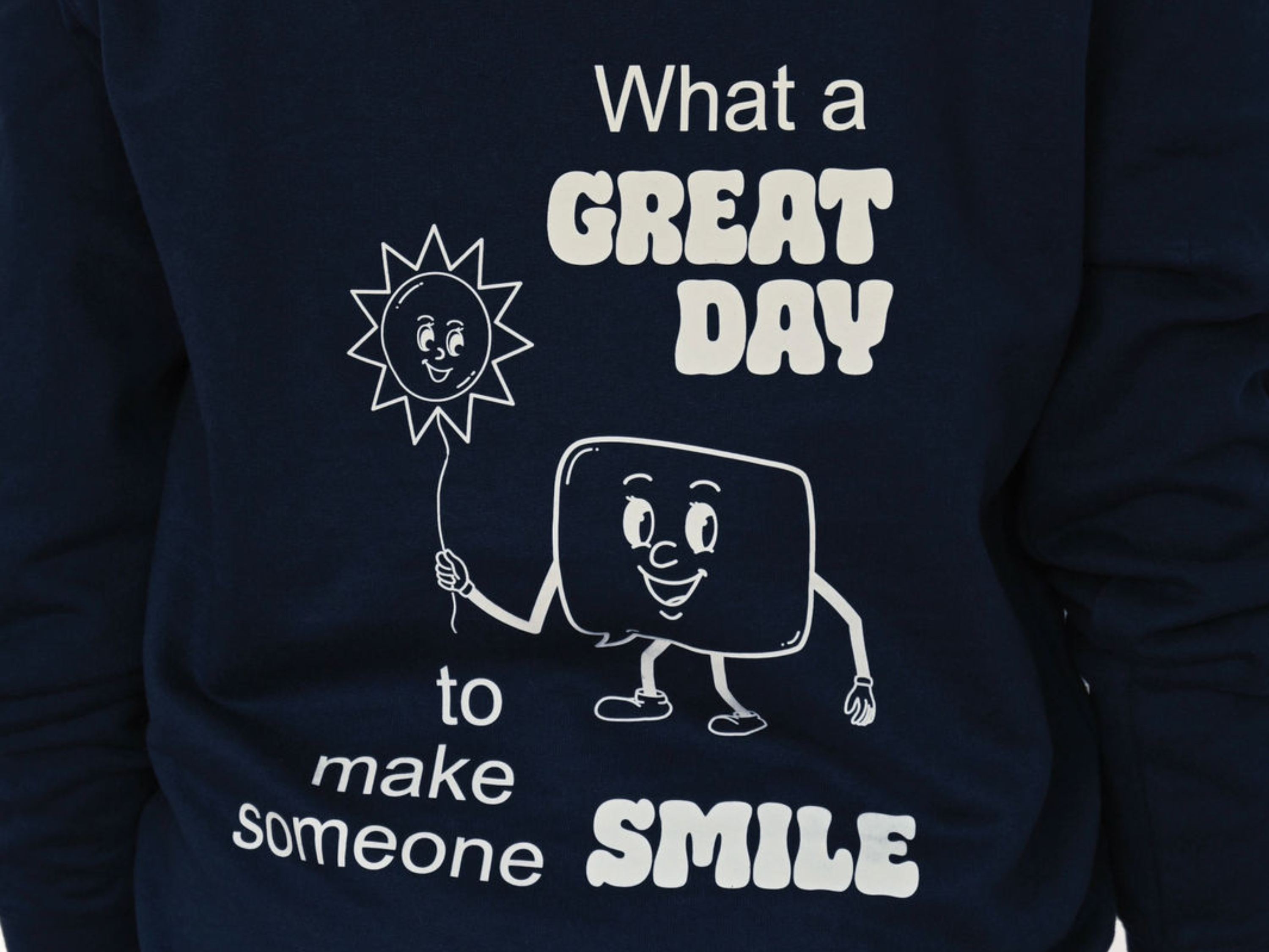 The Smile Hoodie Navy