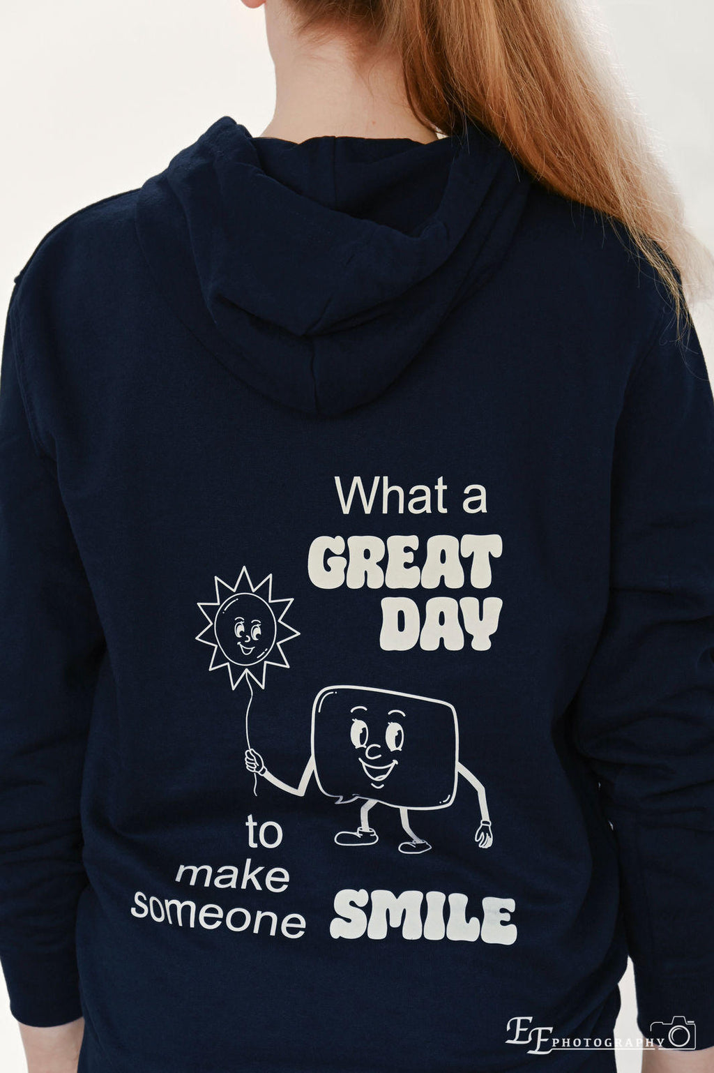 The Smile Hoodie Navy