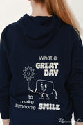 The Smile Hoodie Navy