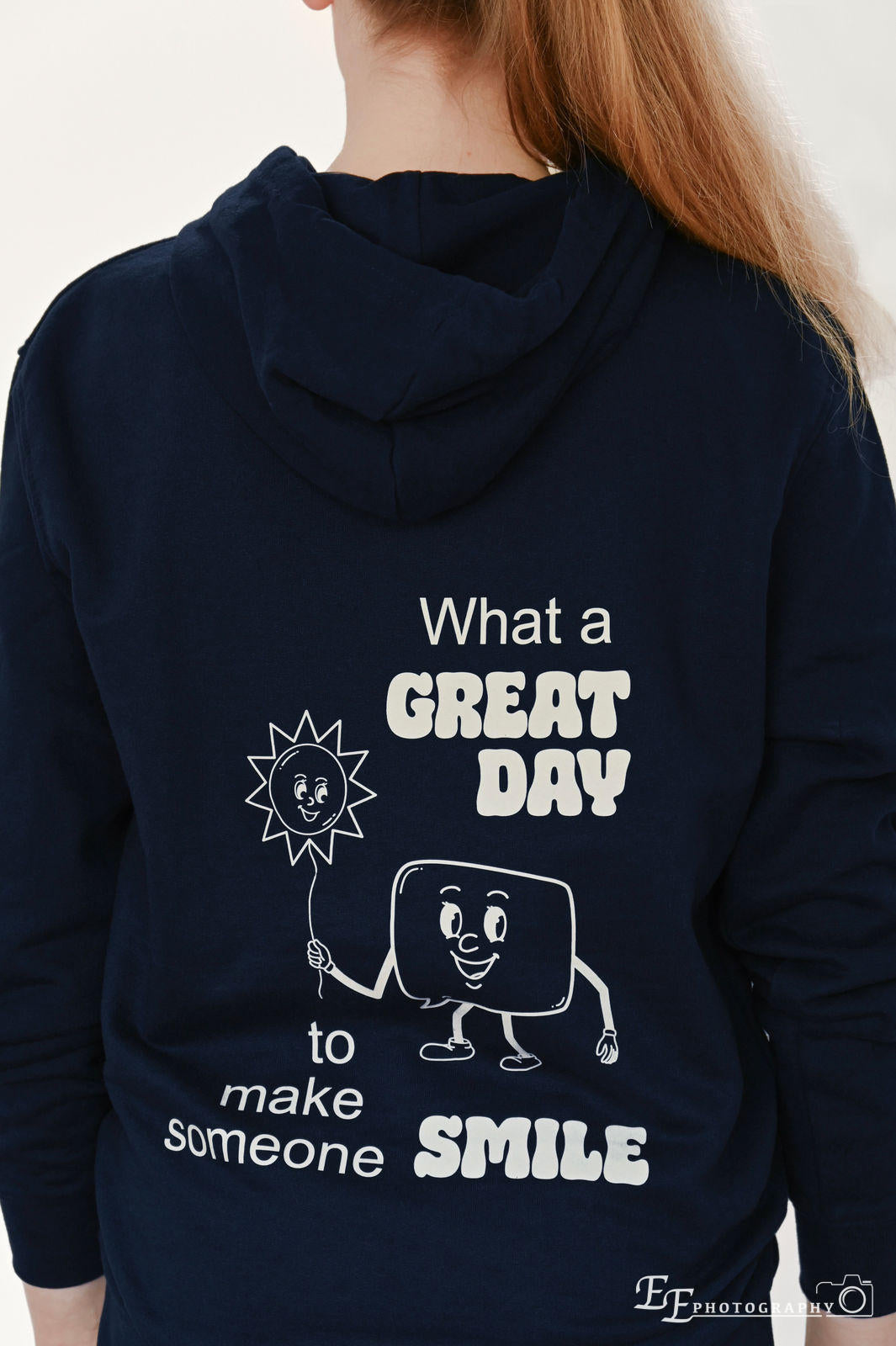 The Smile Hoodie Navy