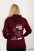 The Smile Hoodie Burgundy